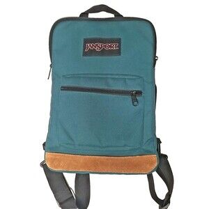 JanSport Right Pack Sleeve Backpack Green T26Y Laptop Tablet Bag Slim Durable